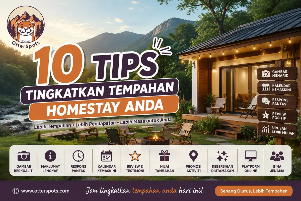 10 Tips Tingkatkan Tempahan Homestay Anda